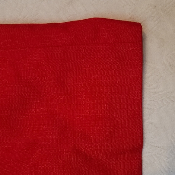 Vintage jacket Kasper blazer red single button closure rayon polyester mix - Picture 4 of 11